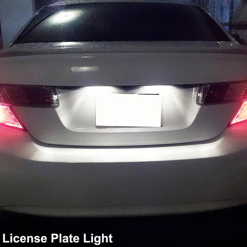 GLOFE White Interior Map Dome LED Bulbs Kit Package Replacement