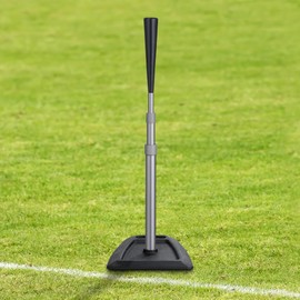 MHSLPD Telescopic Baseball Tees for Hitting Adjustable Height Batting Tee 24" to 45" Easy Assemble Softball Tee with 2 Rubber Tops Heavy Duty Metal Base Hitting Tee for Kids/Youths/Adults