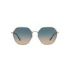 Coach HC7132 Sunglasses, Shiny Light Gold/Blue Yellow Gradient, 58 mm