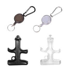 Set of 2, Security Goods, Self Defense Supplies, Key Holder, Durable, Lightweight, For Outdoor Escape and Self Defense, For Work or School Commutes, Stretches at Night, Lost Prevention, Mini Self