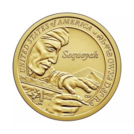 2017  NATIVE AMERICAN Sequoyah Dollar Coin --Philadelphia Mint