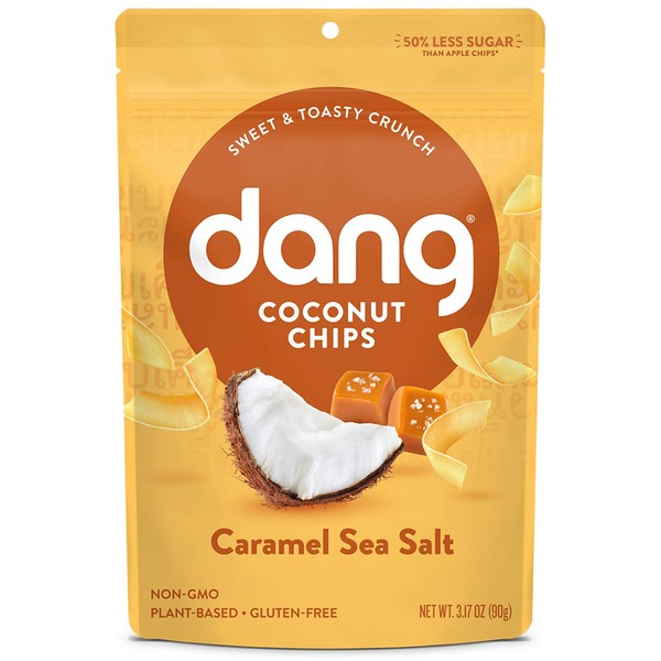 Dang Coconut Chips - Caramel Sea Salt - 3.17 oz - case of 12