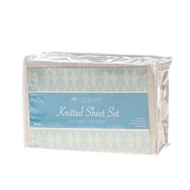 Medline MDTDEALERPK2 Soft-Fit Knitted Dealer Pack Sheet Set for Twin Bed, White (Pack of 6)