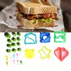 6PCS Sandwich Cutters 12PCS Cookie Vegetable Fruit Cutter Shapes Set