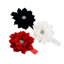 Diademas para bebé niña (LK8) (rojo + negro + blanco)