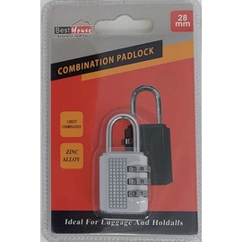 Best House Combination Padlock Locker Padlock 3 Digit Coded Padlock, Gym Lock, School Locker Lock, 28mm Coded Security Padlock Weatherproof for School Lockers, Gym, Travel Bags Outdoor (Pack of 2)