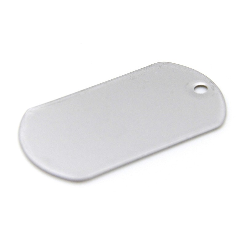 100 Pack Blank Stainless Steel Dog Tags – Military Spec