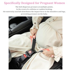 NOYVYDS Pregnancy belt, belt for pregnant women, pregnancy safety belt, prevents the belly from pinching, comfort and freedom for pregnant mothers, protects the unborn child