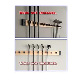 [JINTECH] Golf Club organize holder, Wall display, Wall hanger, rack, mount [15 holder set] (Grip up - 15mm - 15set)