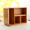 Holzsammlung Desk Organiser Multifunctional Bamboo Storage Boxes Office Box with