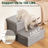 Love's cabin Dog Stairs with Storage 13" H,Foldable Pet Stairs