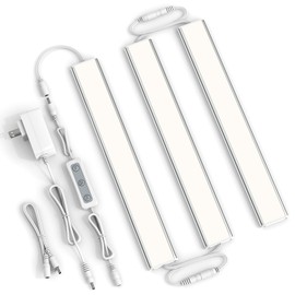 ASOKO RGB Under Cabinet Led Light Plug in, 3 Pack 12 inch Linkable Led Under Counter Lights, Music Sync RGB LED Strip Lights with APP & Remote Control