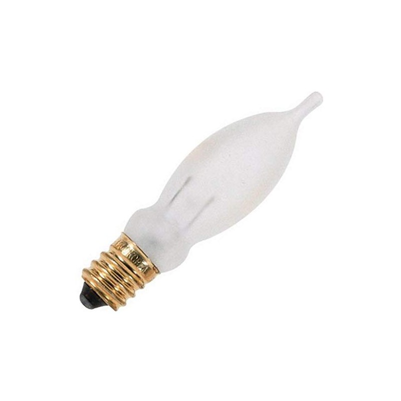 Satco S3242 120V Turn Tip Candelabra Base 7.5-Watt CA5 Incandescent