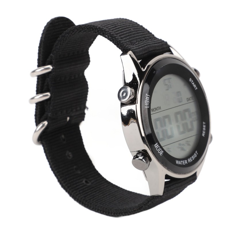 Men Digital Sports Watch Waterproof Alarm Countdown Dual Time Zone
