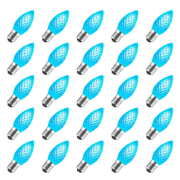 Minetom 25 Pack C7 Led Christmas Lights Bulb, C7 Replacement