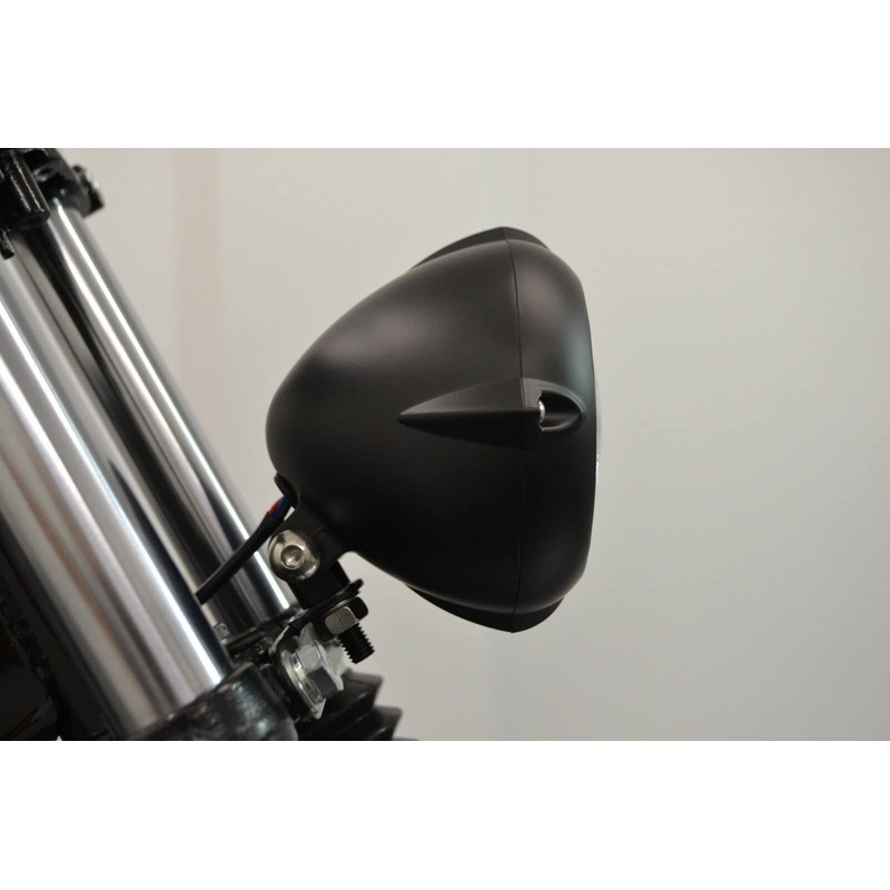 5.5" 12V / 35W Matte Black Bottom Mount E-marked Motorcycle