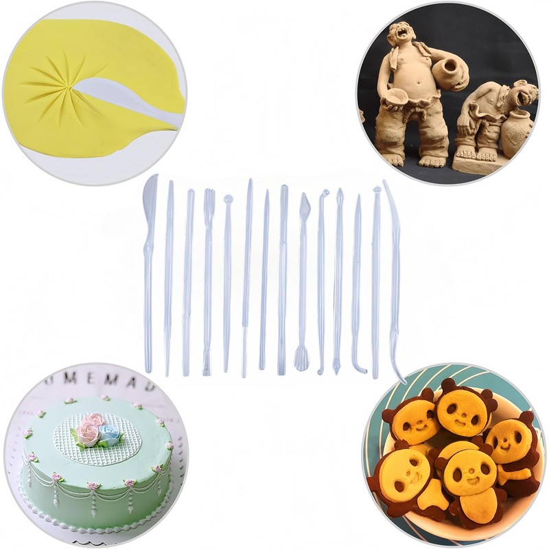 Omeblos Clay Tools, Air Dry Clay Tools, 14Pcs Polymer Clay