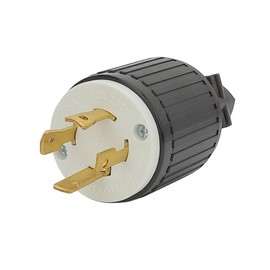 Nema L15-30P Male 30A 250V Industrial Grade AC Power Plug,[UL Listed] NEMA L15-30P Locking Plug, 3-Pole, 4-Wire Grounding, AC 60HZ
