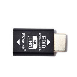 EVanlak HDMI EDID Model, Direct 3rd Generation, High Quality Tool, Wire-demand Distributor, Mac Thunderbolt, HDMI Opening/Exhibitor/AV Connector, 4k 3840x2160@60hz