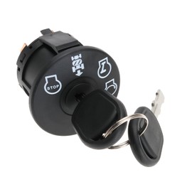 Be In Your Mind Lawn Mowers Tractor Ignition Switch Ignition Switch 4 Position with 2 Key Compatible with Husqvarna Mower 193350 532193350