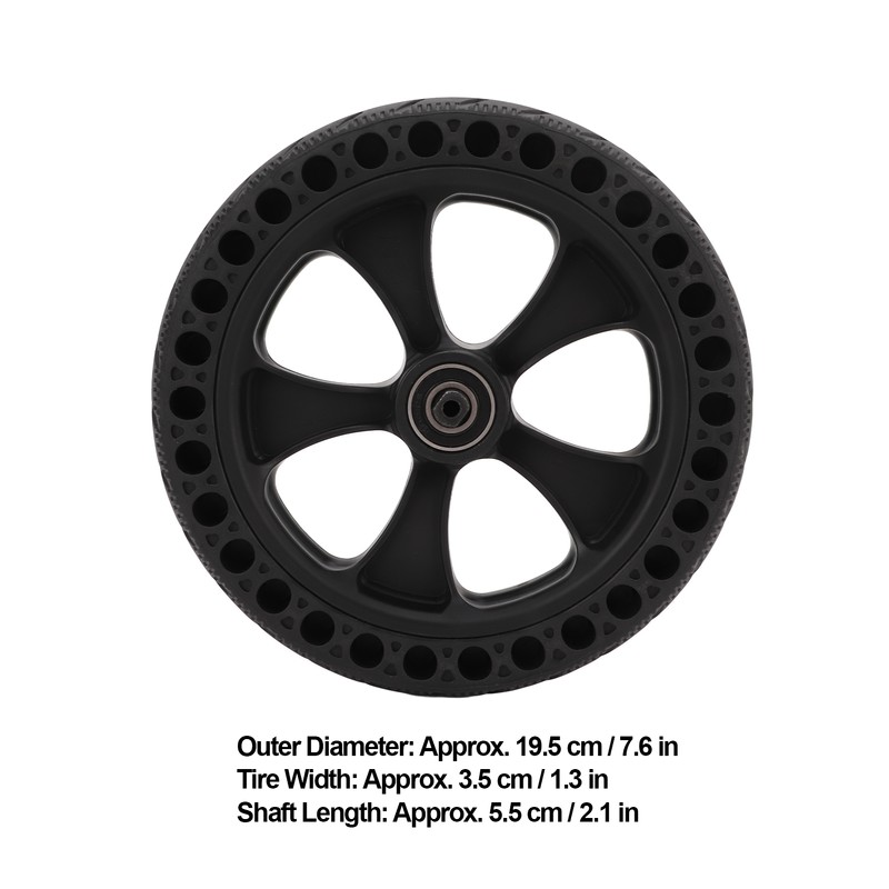 Electric Scooter Solid Rear Wheel Tire Assembly With Wheel Hub