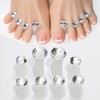 8-Pack Silicone Toe Separators for Perfect Pedicures