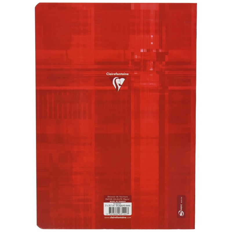 Calligraphe 63122C Notebook DIN A4 Squared 90 g 40 Sheets