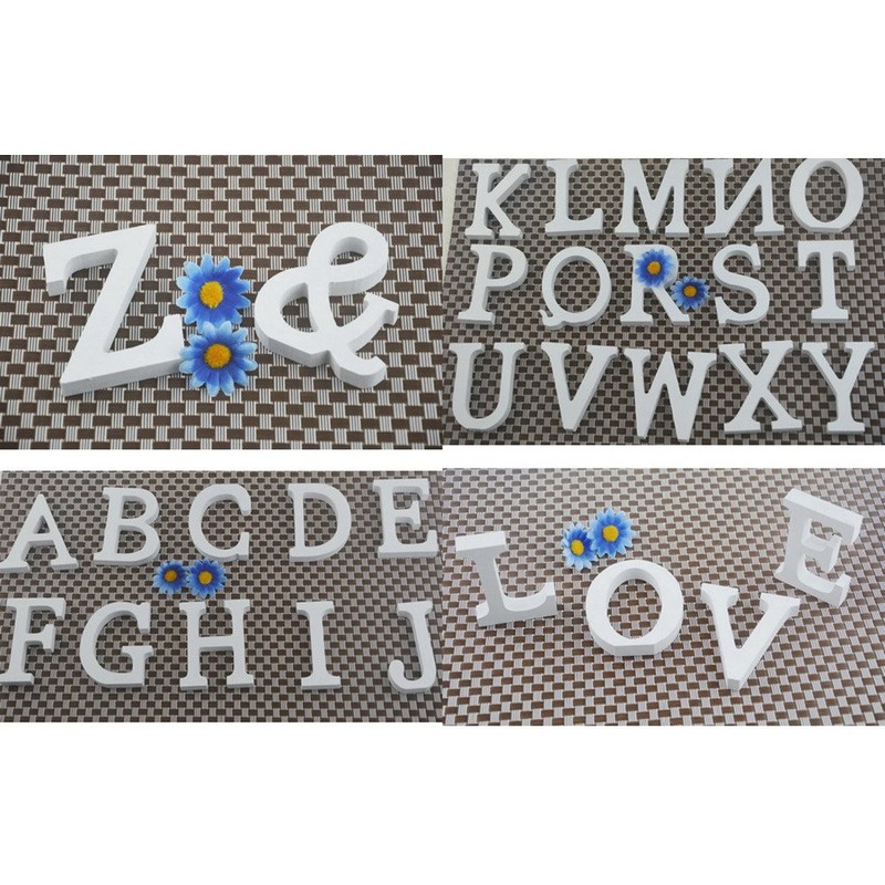 (biguddo) Bigood Alphabet Wooden Cut Initial Letter Wedding Wedding Display
