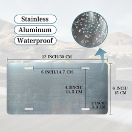 Cuixue Vintage License Plate Wall Decor Be Kind To Your Mind Metal Tin Sign For Bar Home 12 x 6 Inches