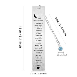 Bookmark for Women Men Bestie Bookmark Graduation Christmas Birthday Gift Bookmark for Boys Girls Reading Gift for Book Lovers Metal Engraved Bookmark