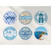 6 x 10cm Santorini Vinyl Stickers - Greece Greek Country