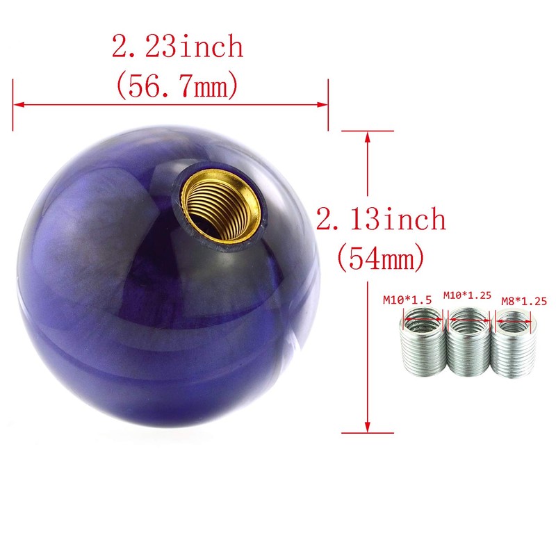 Abfer Resin Ball Shape Gear Stick Lever Shifter Knob for