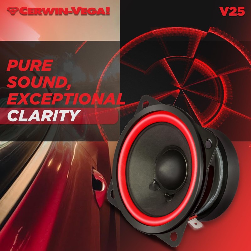CERWIN-VEGA! "Vega Series V25 – 2.5" Full Range Premium Quality