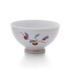Dan Pottery Arita Ware Persimmon Uemon Style Rice Bowl (Persimmon,