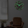 LIAPDG 12" x 12" x 1.6" Luminous Wall Clock, Creative