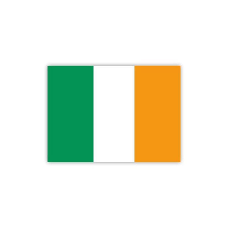 10 x Irish Flag Stickers - Ireland Stickers - for