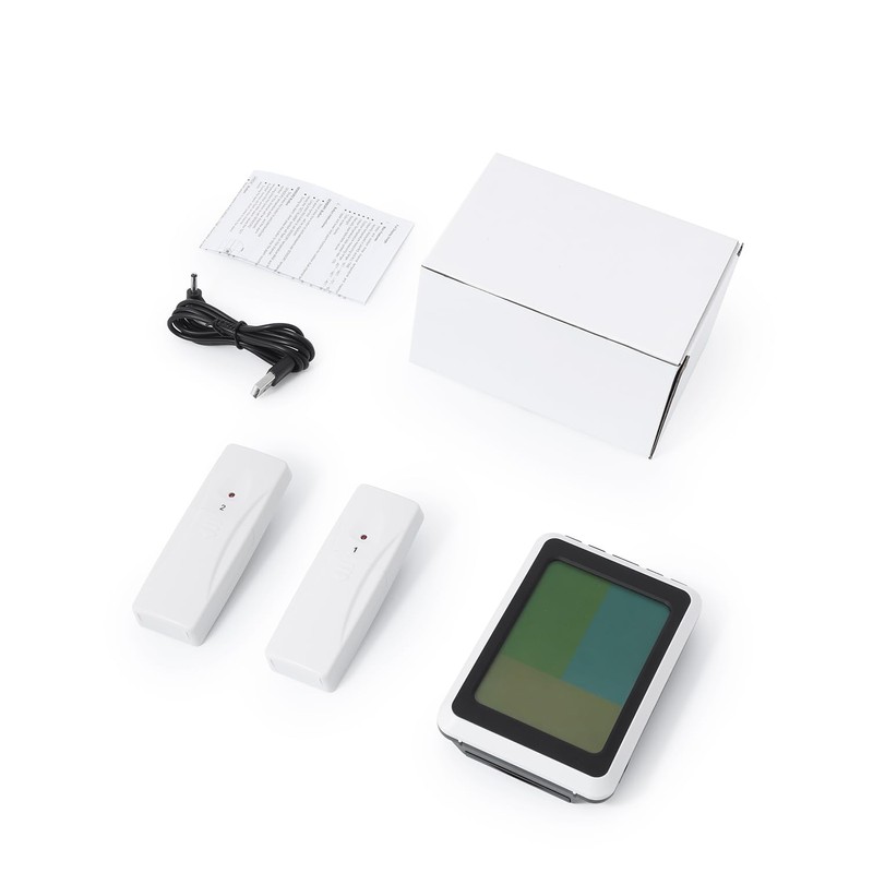 Ankilo Digital FridgeThermometer, Wireless Fridge Thermometer with 2 Sensor, Colour