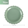 PHUNAT 50PCS Green Party Plates 9''/23cm, Paper Tableware Plates, Sage