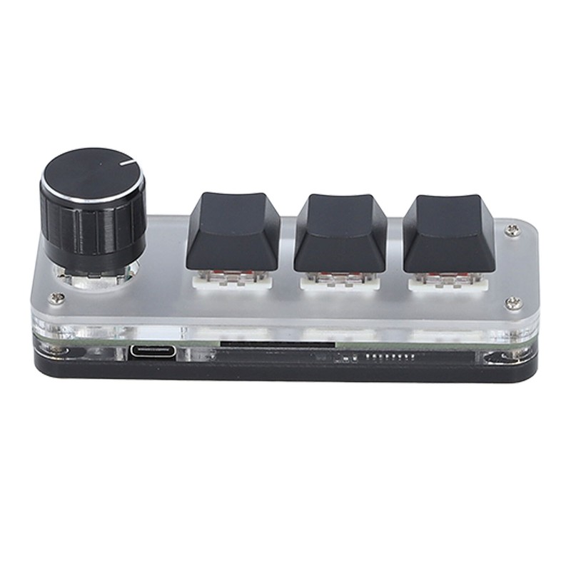 Custom Keypad 3 Key 1 Knob Mini Mechanical Keypad with