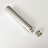 CNFLASK Stainless Steel 2oz Flat Bottom Tube Flask Mini Tube