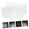 Operitacx Nail Accessories Organizer Transparente Aufbewahrungsbox Mit Fächern Und Griff