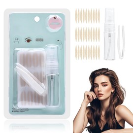 Moonboat Glue-Free Invisible Double Eyelid Sticker, Glue-Free Ultra Natural Invisible Double Eyelid Sticker, Eyelid Strips Waterproof Invisible Eyelid Lift Strips for Hooded Droopy Lids (S: 2.3 * 0.3cm)