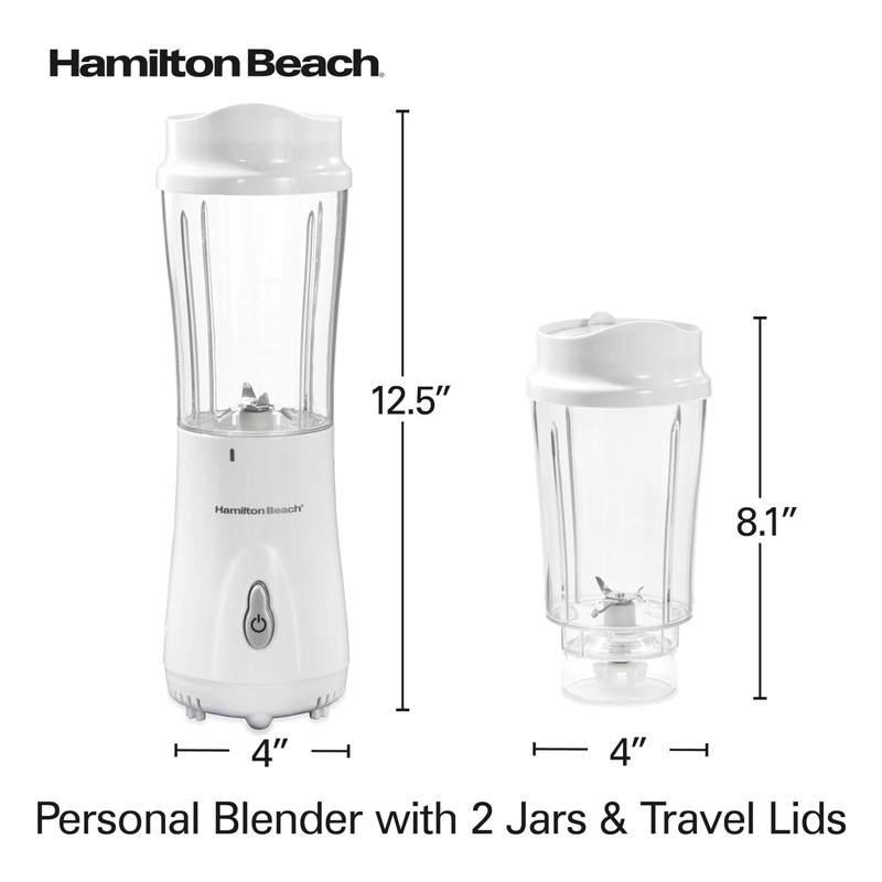 Hamilton Beach Portable Blender for Shakes and Smoothies, 14 Oz