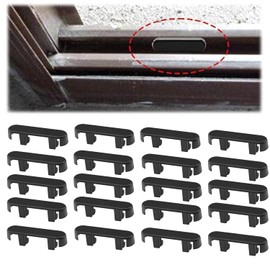 Xinghonyac 20 Pcs Weep Hole Covers, Window Drainage Cover Caps, Drainage Caps, Window Sill End Caps, Windows Sill Cover Hole Suitable for UPVC Window Fittings (Black)