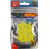 40 Synthetic Maggots Rubber Trout Bait - fluorescent yellow