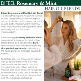 Difeel Aceite Cabello Romero Menta Biotina Natural Crecimiento