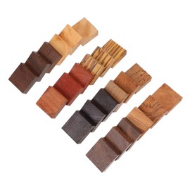 EXCEART Pack of 24 Ring Accessories for Ring Making, Wooden Ring, Wood Turning Ring Blanks Made of Ring, Unfinished Blanks Ring Blanks Made of Stabilised Jewellery Wood