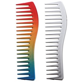 Baluue 2pcs Hair Detangling Comb for Men Durable Abs Pocket Comb for Styling Comfortable for Wet Dry Use Lightweight Household Hair Tool Color