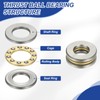 PATIKIL Thrust Ball Bearings 8x16x5 mm, 6 Pcs Chrome Steel