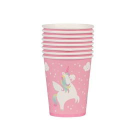 Set of 8 Rainbow Unicorn Paper Cups